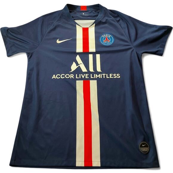 Mens Nike Paris Saint Germain PSG 2019 2020 Home Football Soccer Jersey Size L - Picture 1 of 8